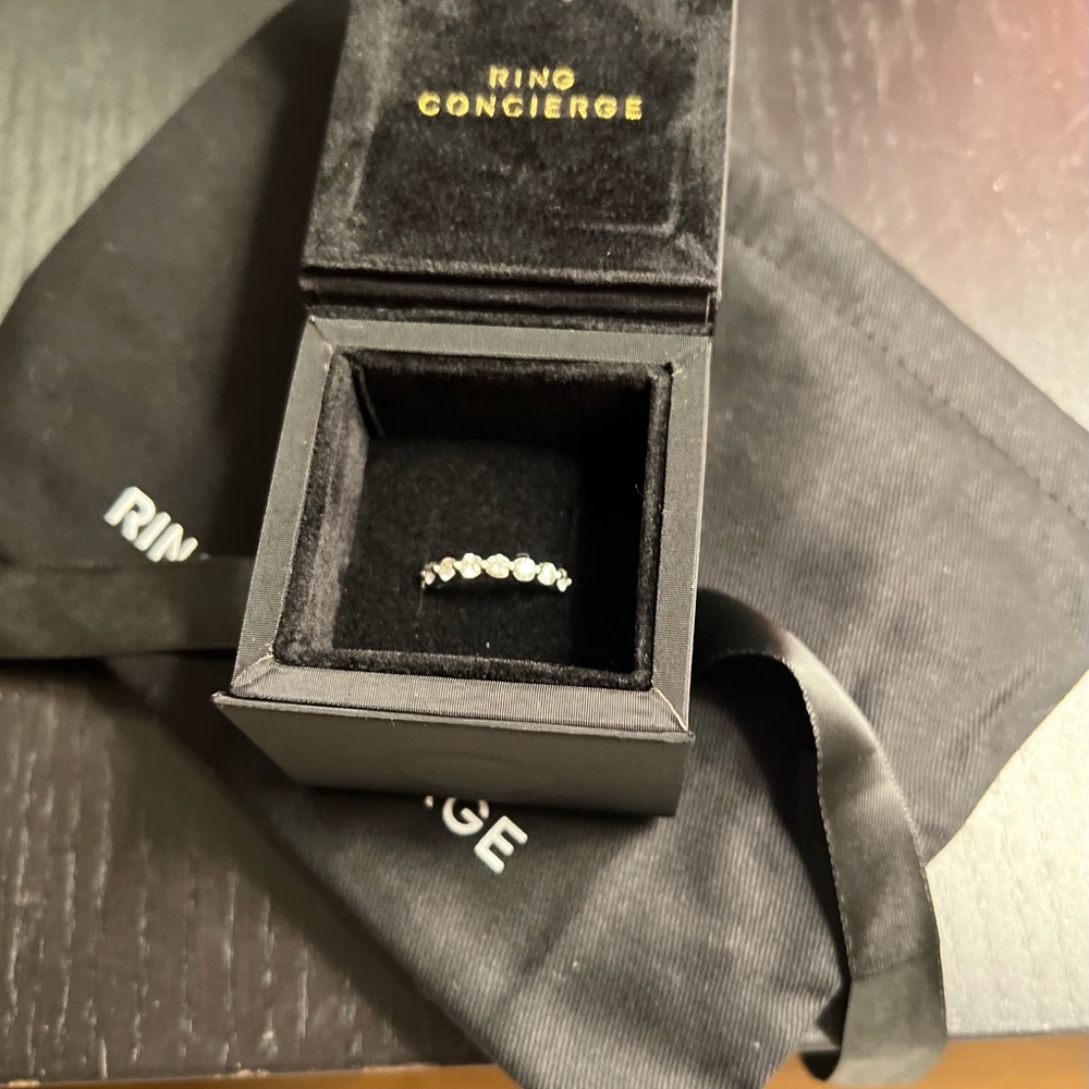 Platinum diamond eternity band